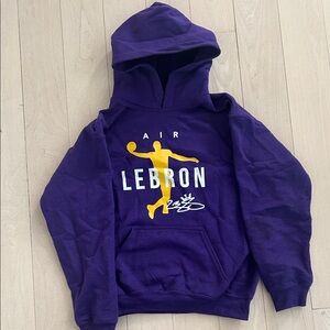 Lebron Purple and Yellow Hoodie